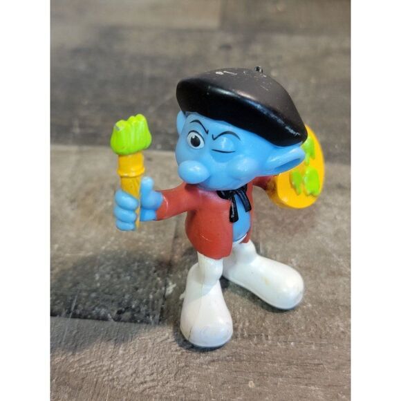 McDonald's painter peyo 2011 Smurf toy figure - Picture 1 of 6
